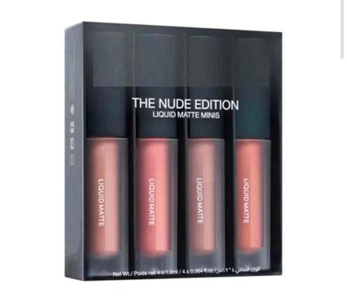Nude Red Shades Liquid Lipstick-Set of 4